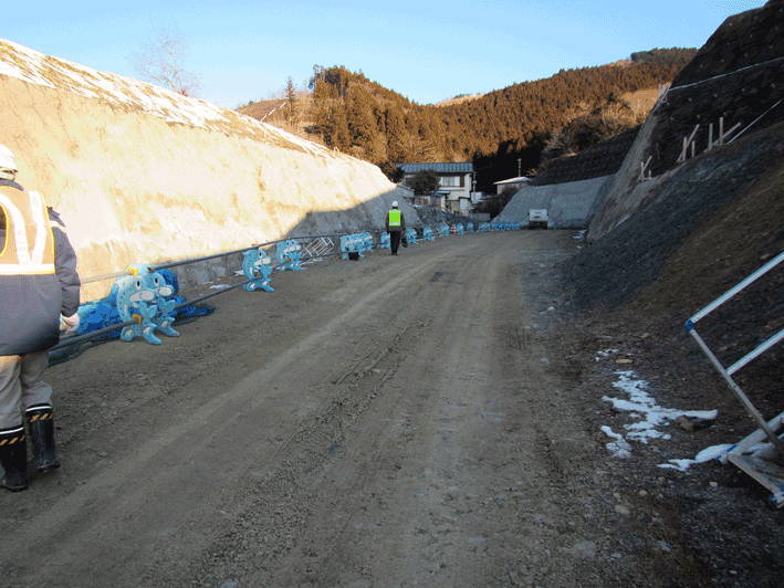 女川町震災復興工事の写真
